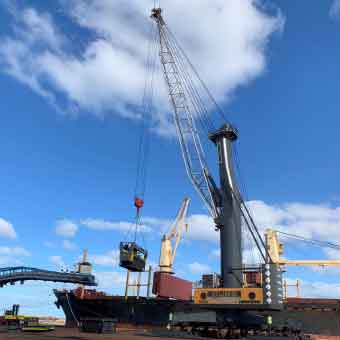 GFG Alliance Whyalla A secure container of copper concentrate from OZ Minerals’ Carrapateena image